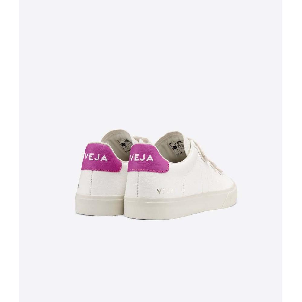 Veja RECIFE CHROMEFREE Women's Sneakers White/Purple | NZ 624DFM